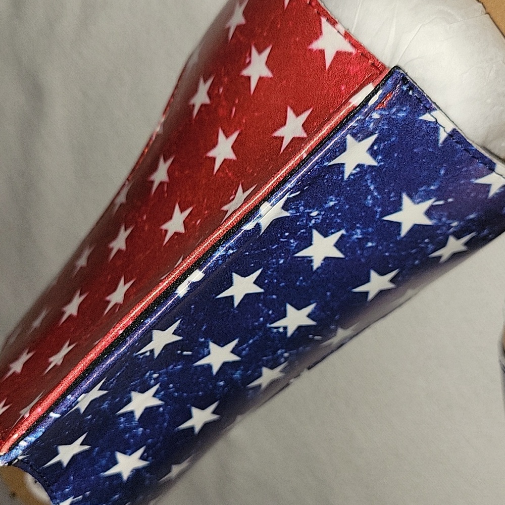 Patriotic Cork Heeled Wedges - Picture 4 of 7